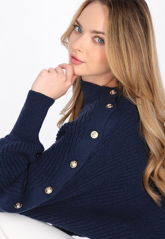 Pull-over DreiMaster Maritim en bleu