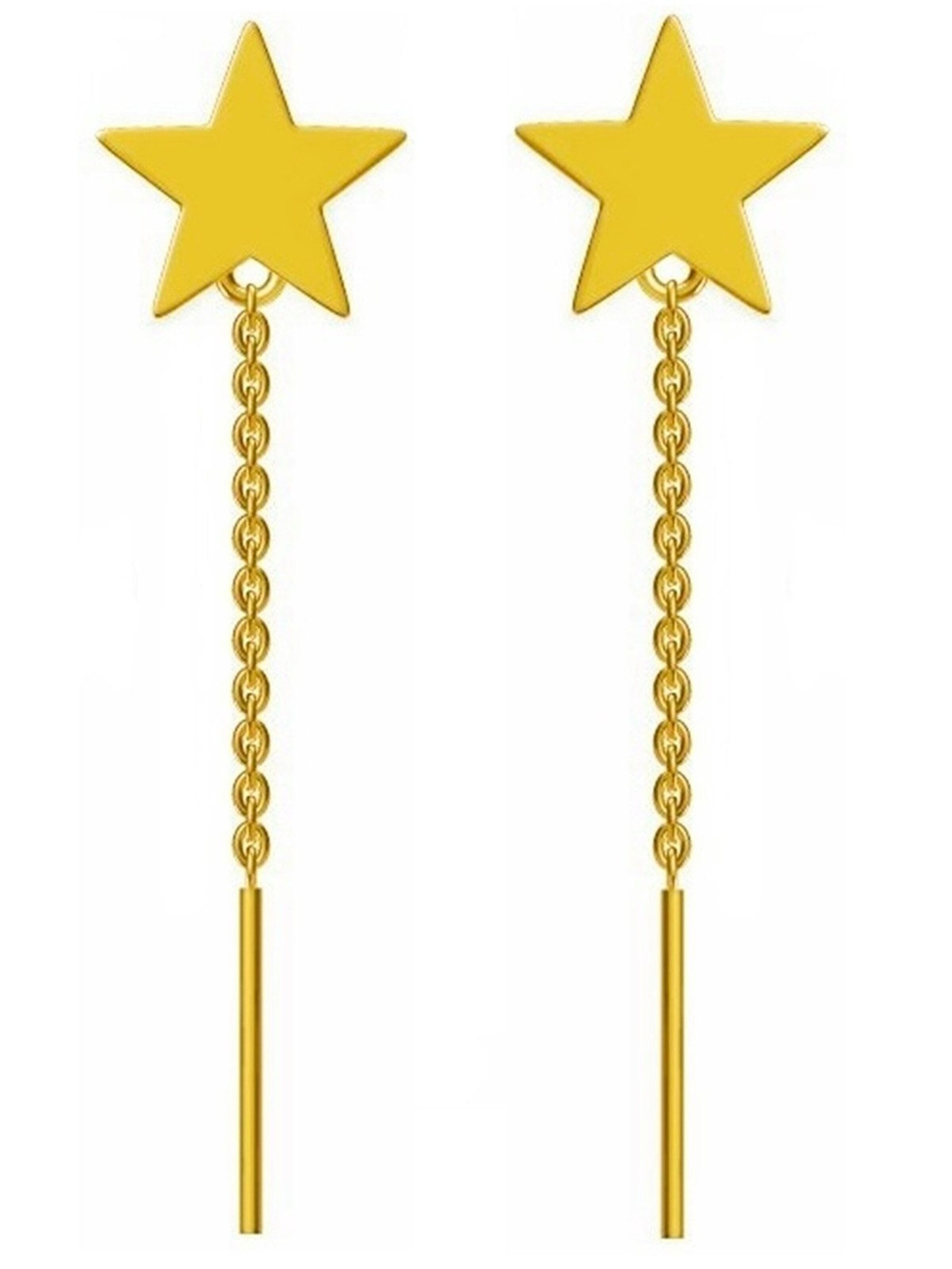 Goldene Hufeisen Earrings 'Stern' in Gold: front