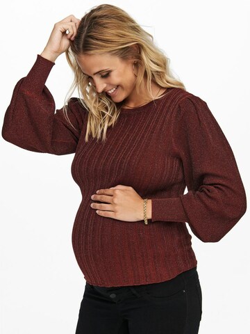 Only Maternity Sweater 'Maggi' in Brown