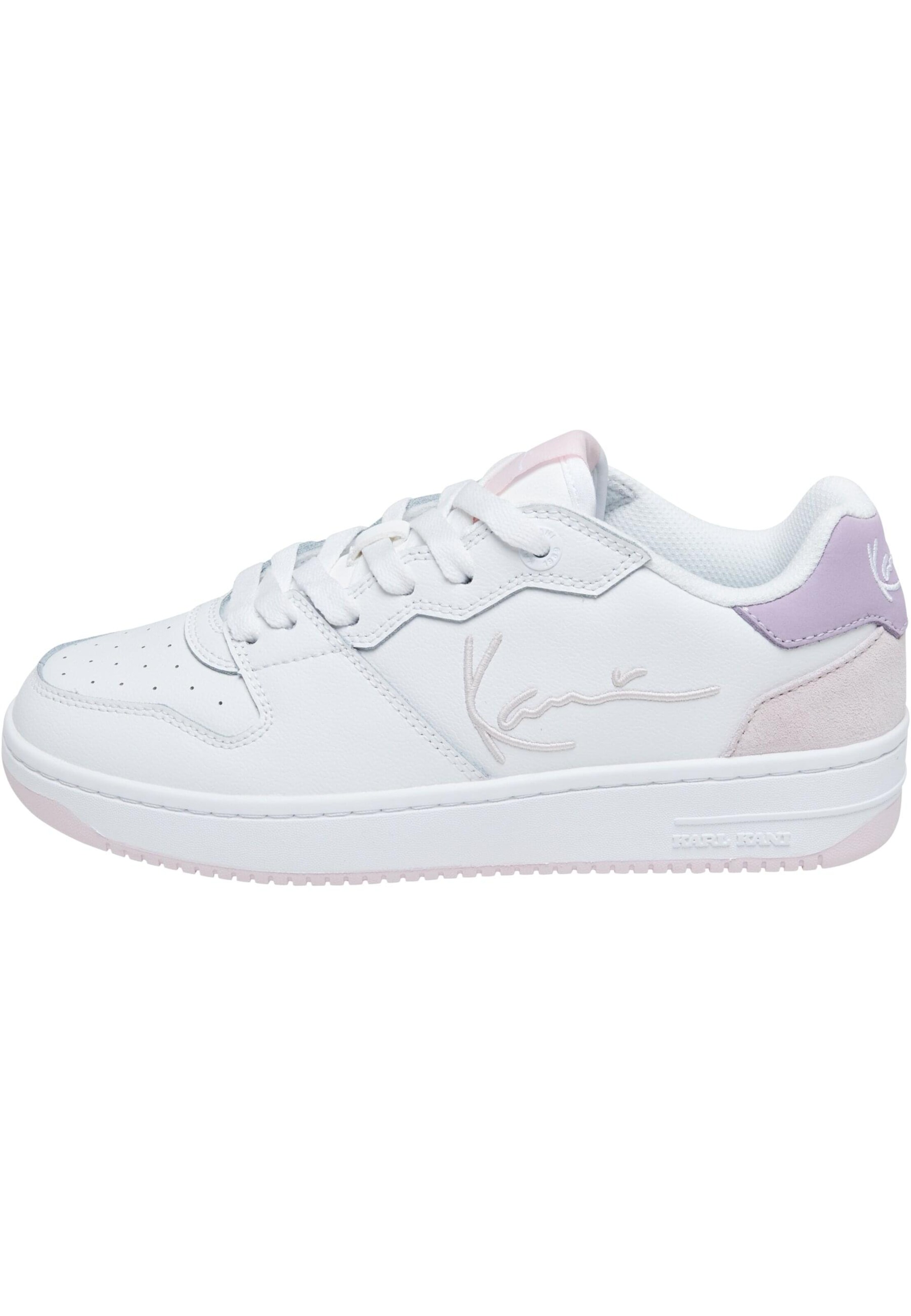 Sneaker bassa di Karl Kani in bianco: frontale