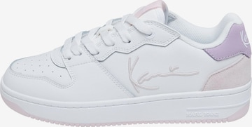 Sneaker bassa di Karl Kani in bianco: frontale