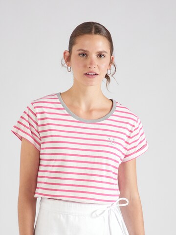Derbe Koszulka 'Robbenschnute' w kolorze różowy: przód