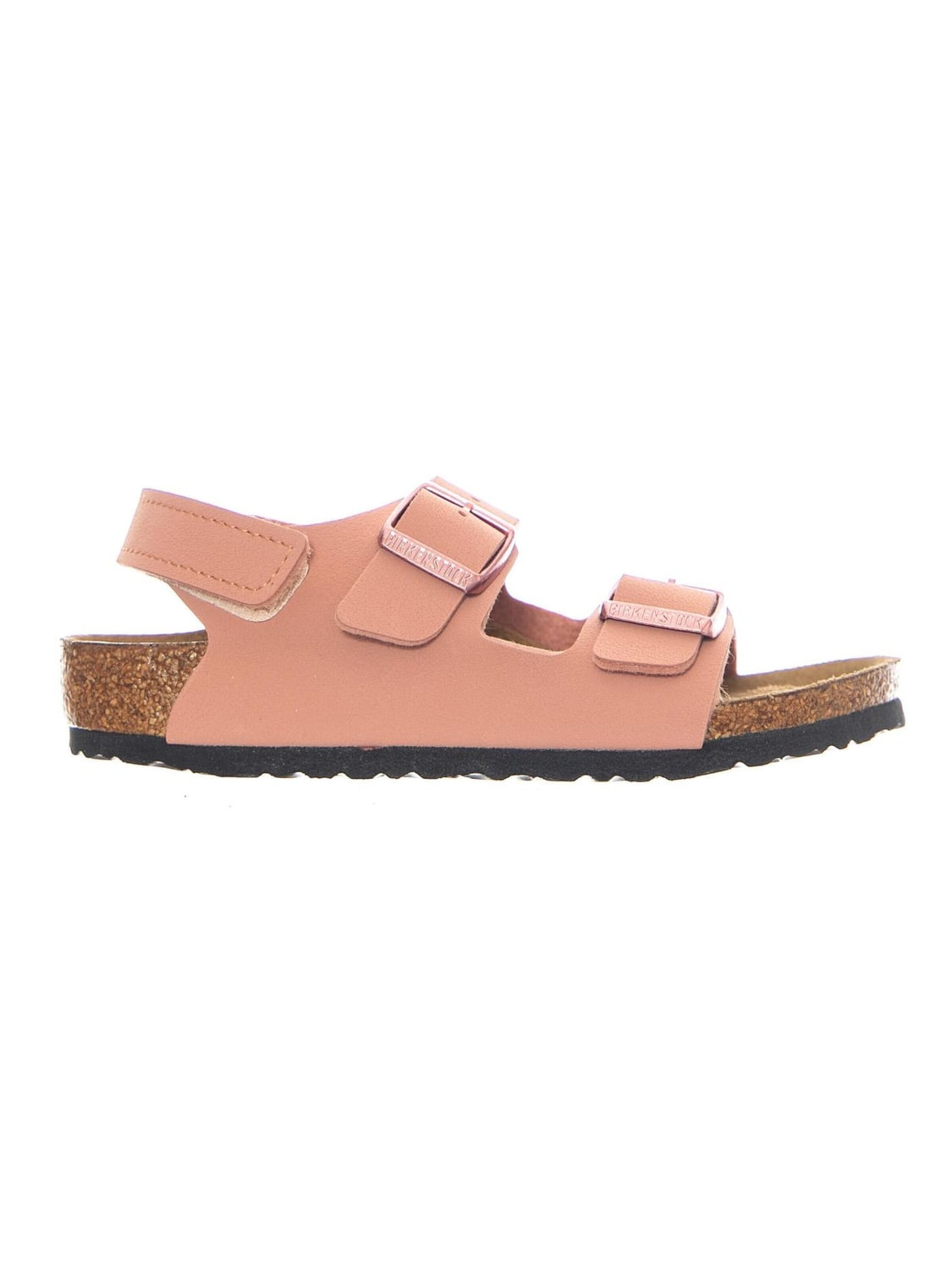BIRKENSTOCK Sandały 'Milano HL Kids Birkibuc Narrow Fit Pink Clay' w kolorze różowy