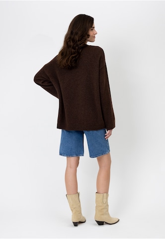 Pullover extra large 'Moani' di OH APRIL in marrone