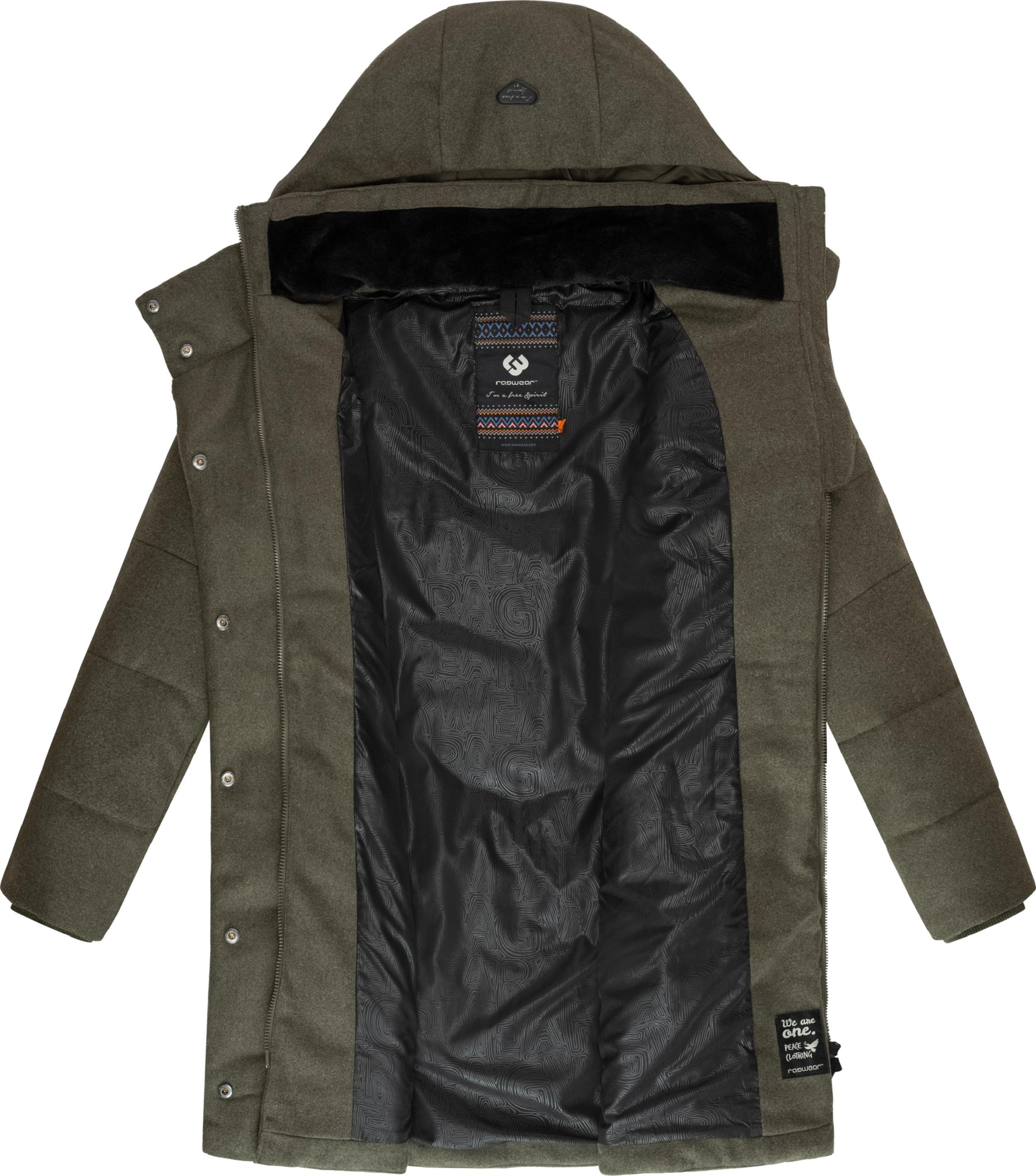 Ragwear Zimní kabát 'Pavla' – zelená