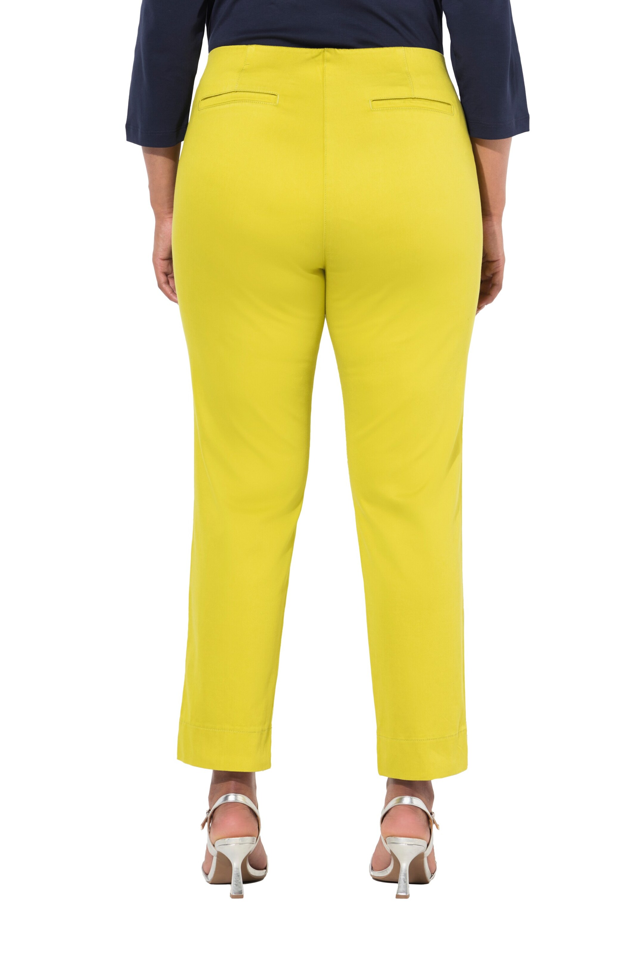 Ulla Popken Slimfit Broek in Geel