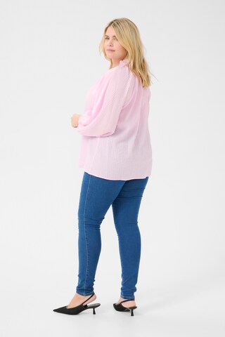 KAFFE CURVE Blouse 'Linna' in Lila