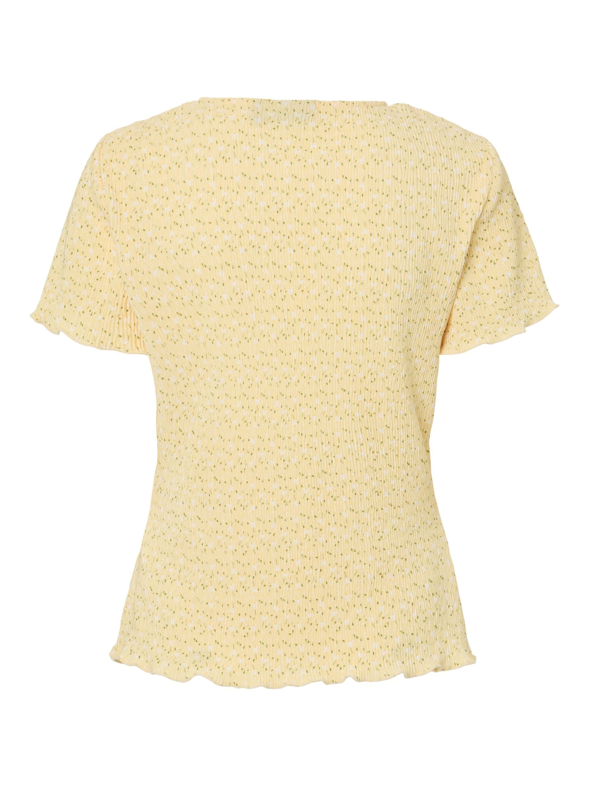 Maglietta di PIECES in giallo