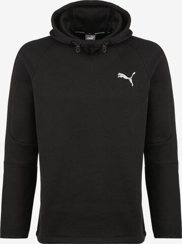 PUMA Athletic Sweatshirt in Black: front