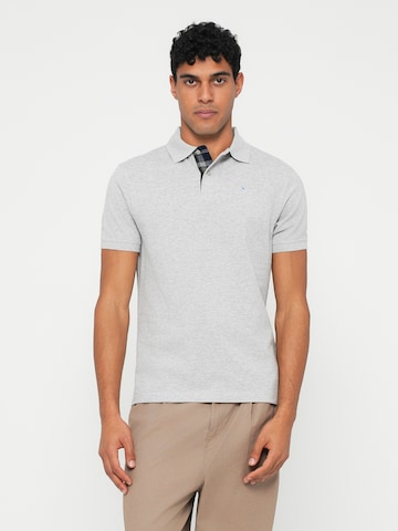 Barbour Tričko 'Tartan' - Sivá: predná strana