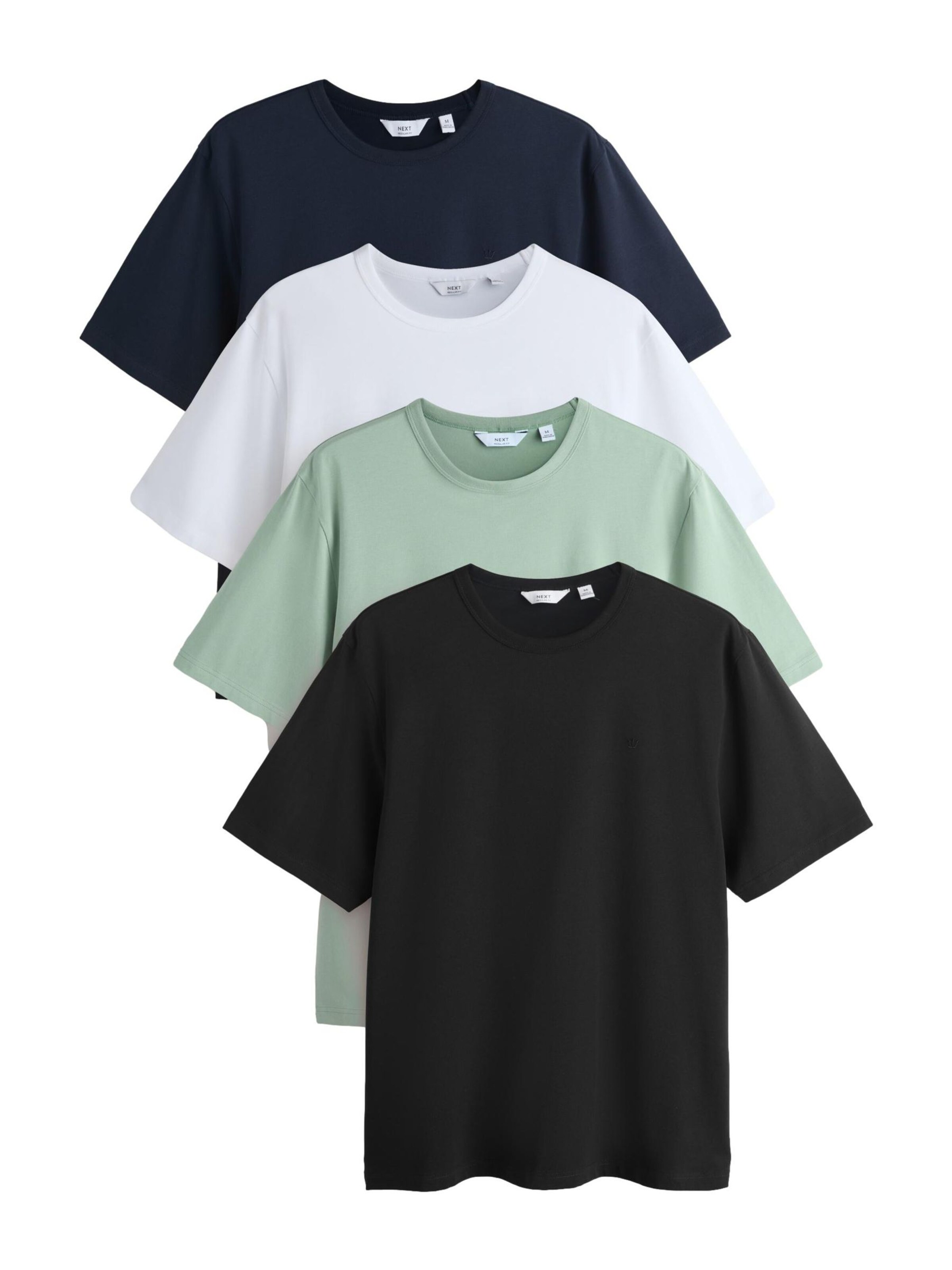 Next Shirt in de kleur Navy / Mintgroen / Zwart / Wit, Productweergave