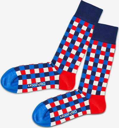 DillySocks Socken in blau / navy / rot / weiß, Produktansicht