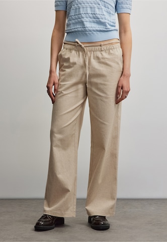 Wide leg Pantaloni di Pegador in beige: frontale