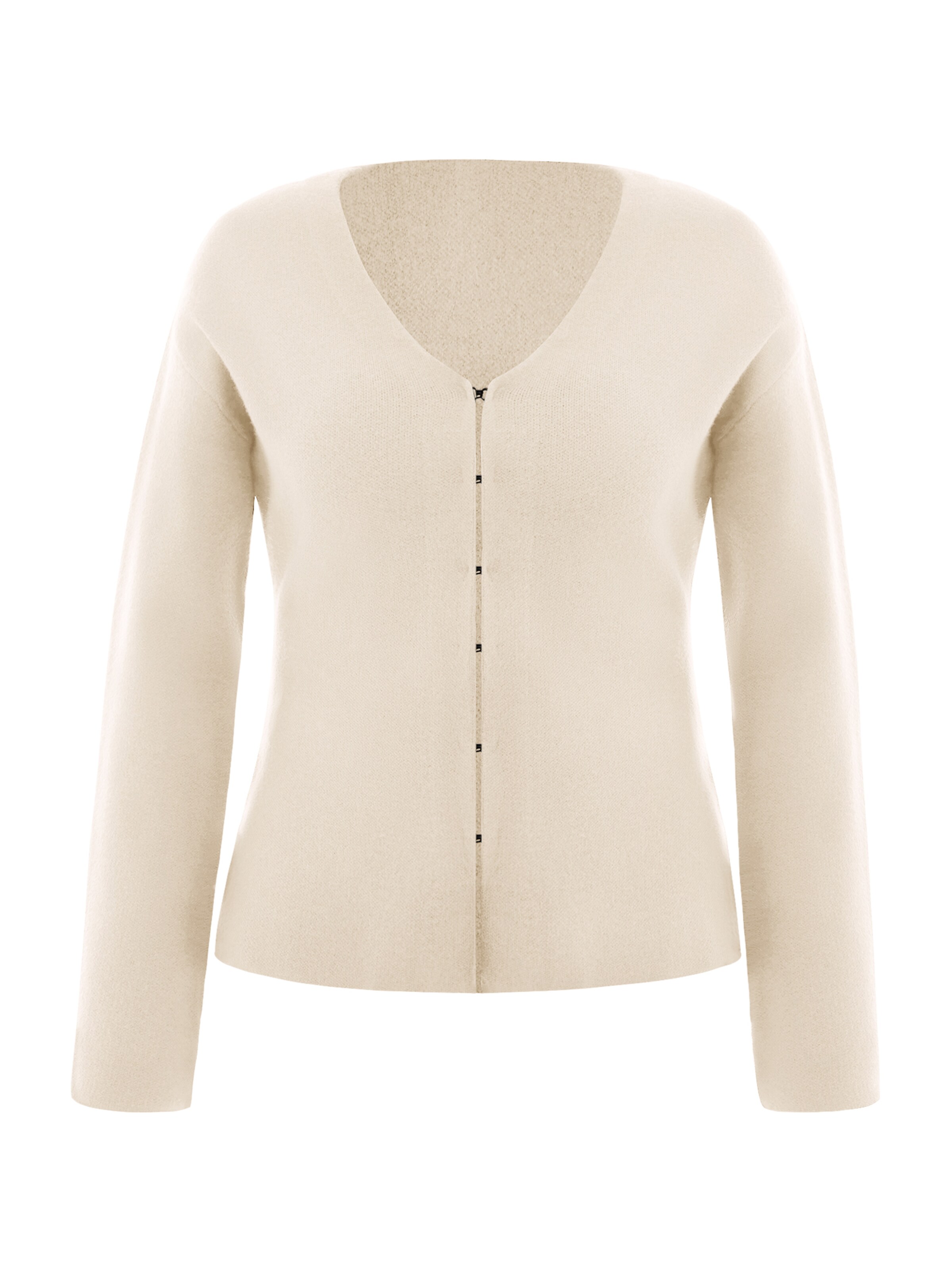 Imily Bela Πλεκτή ζακέτα σε μπεζ: μπροστά