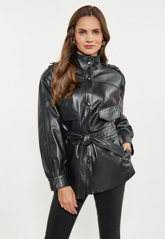 faina Between-season jacket in Black: front