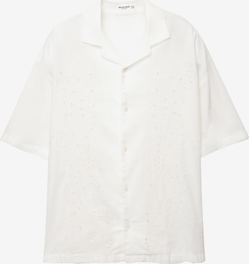 Pull&BearComfort Fit Košulja - bijela boja: prednji dio