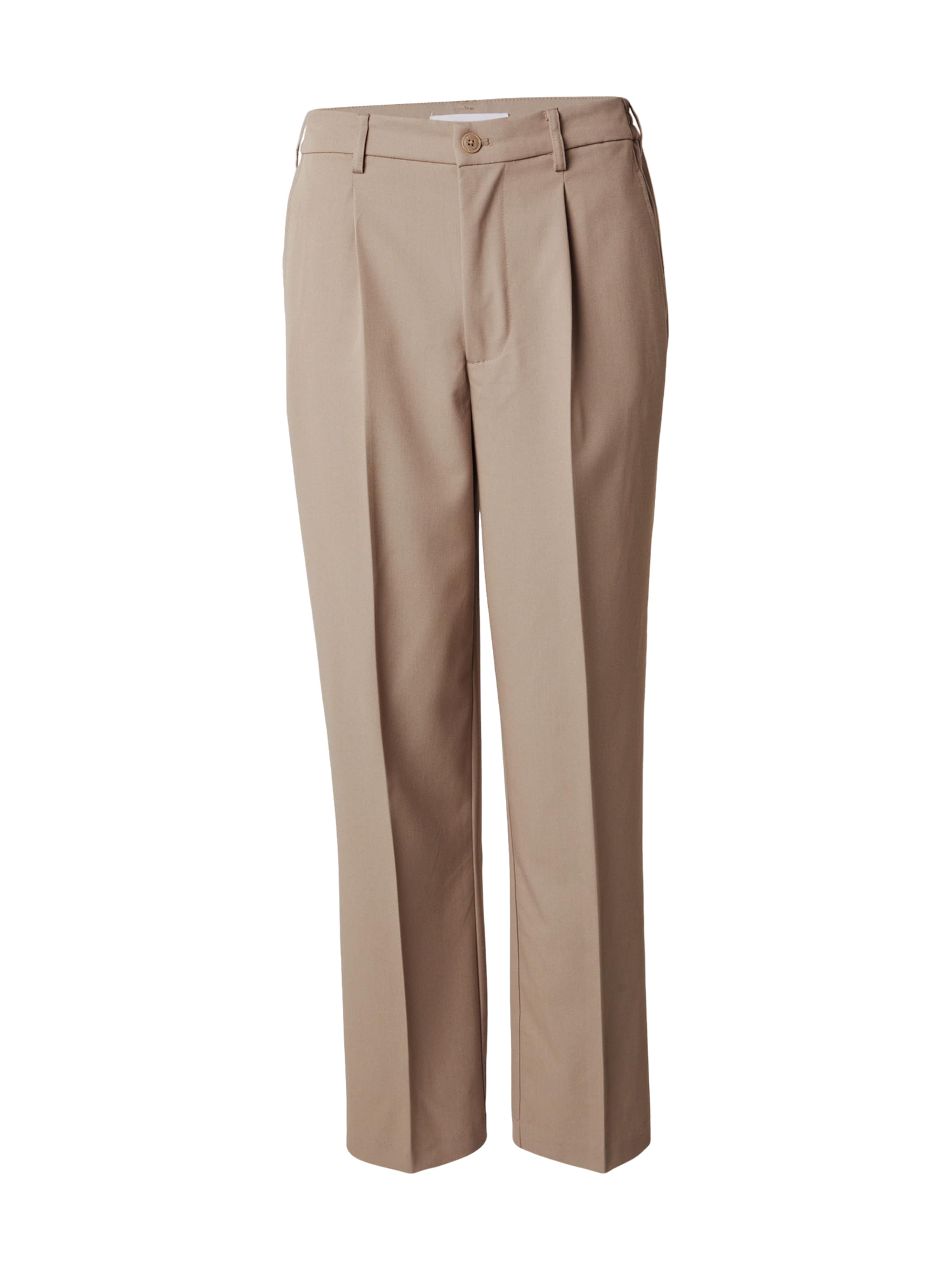 Only & Sons - Loosefit Calças com pregas 'ONSMIRO' em bege: frente