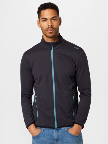 CMP Athletic Fleece Jacket in Black: front