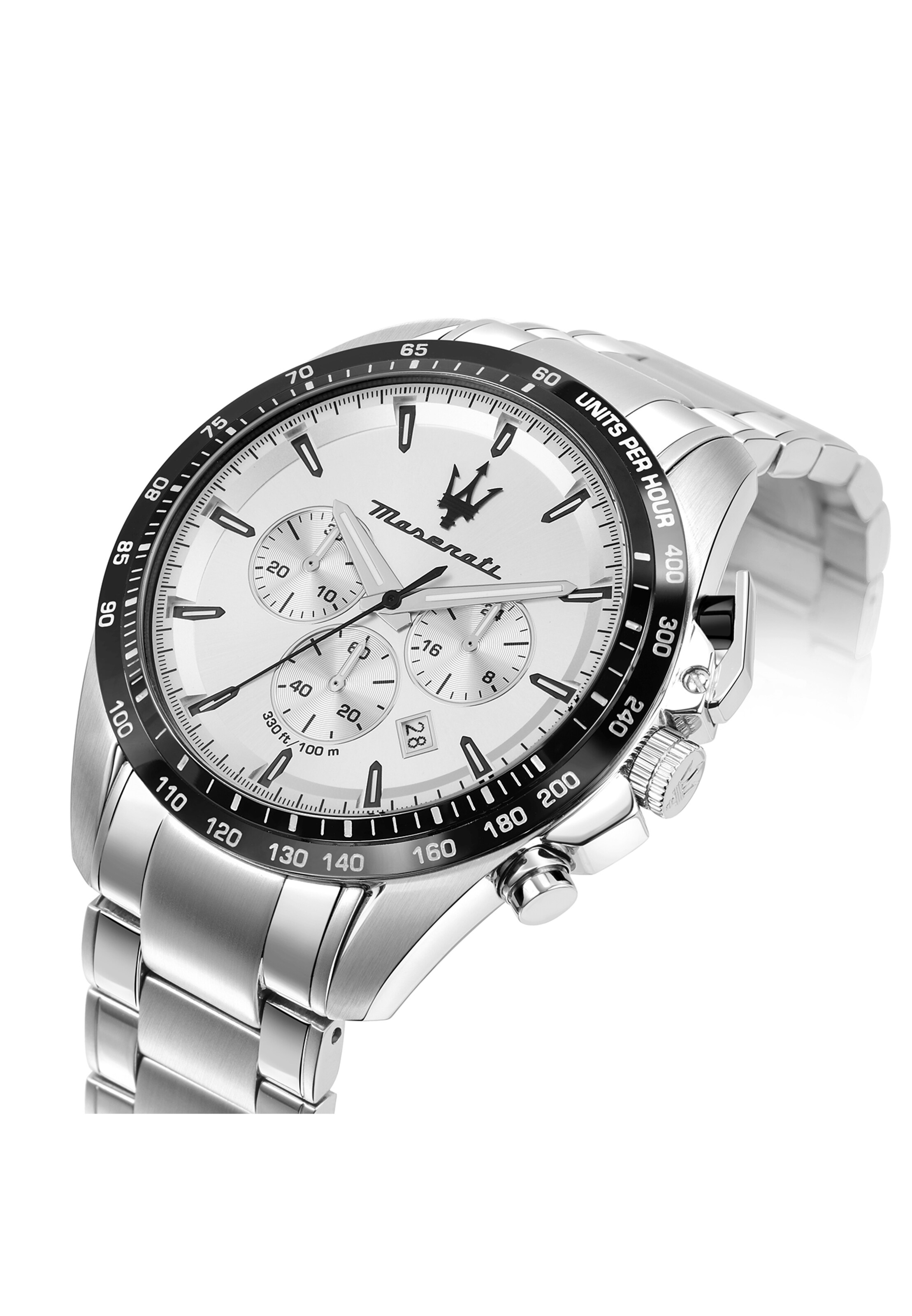 Maserati Uhr 'Traguardo' in Silber