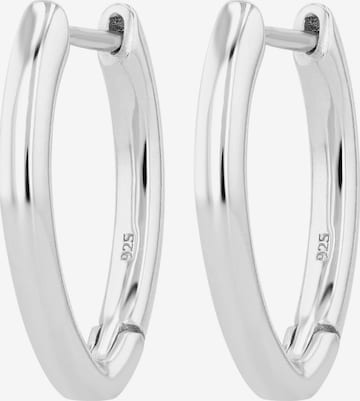 Akzent Ohrringe 'Agatha, 925 Sterlingsilber, langlebig' in Silber: Vorderseite