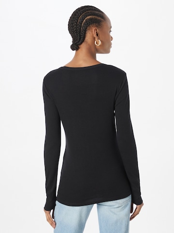 GAP Shirt 'V-LS FAV CREW SLD' in Black