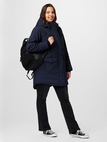 ONLY Carmakoma Between-seasons coat 'Maastricht' in Blue