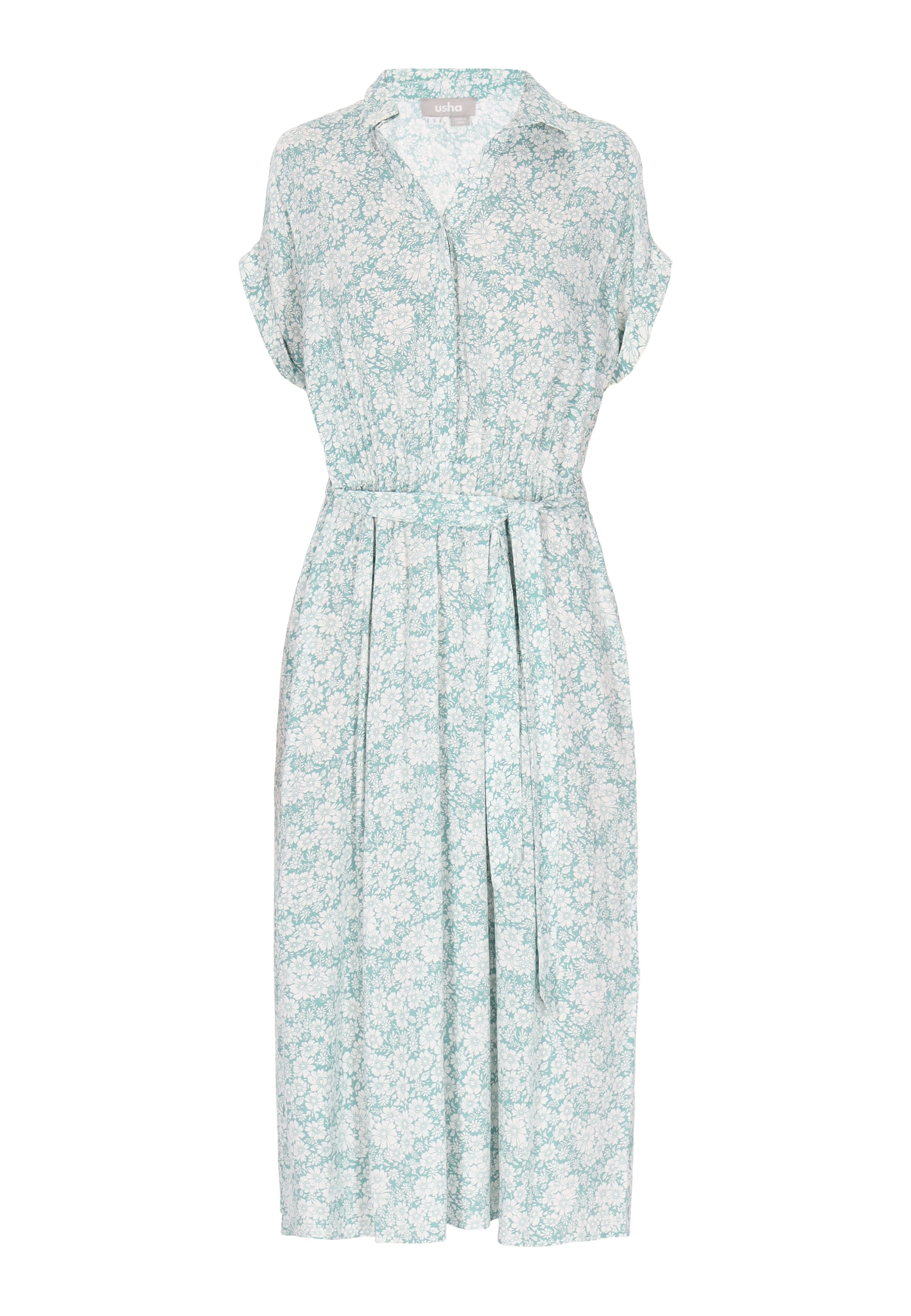 Usha Blousejurk in Groen: voorkant