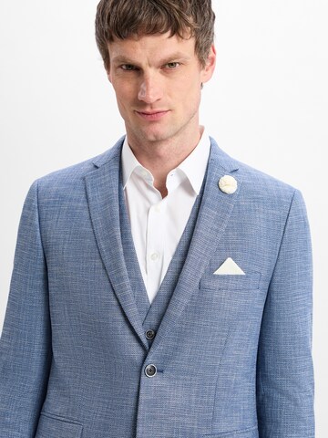 Finshley & Harding Regular fit Business-colbert ' Steven ' in Blauw