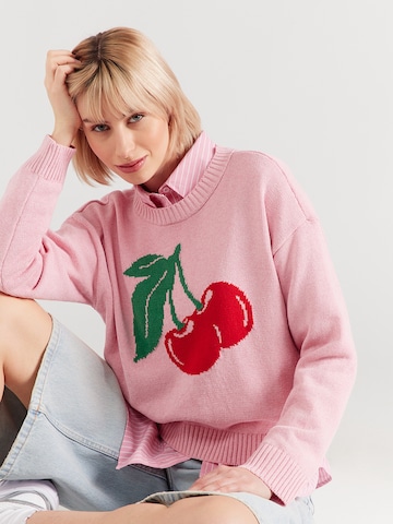 ONLY Πουλόβερ 'ONLELISE' σε ροζ: μπροστά