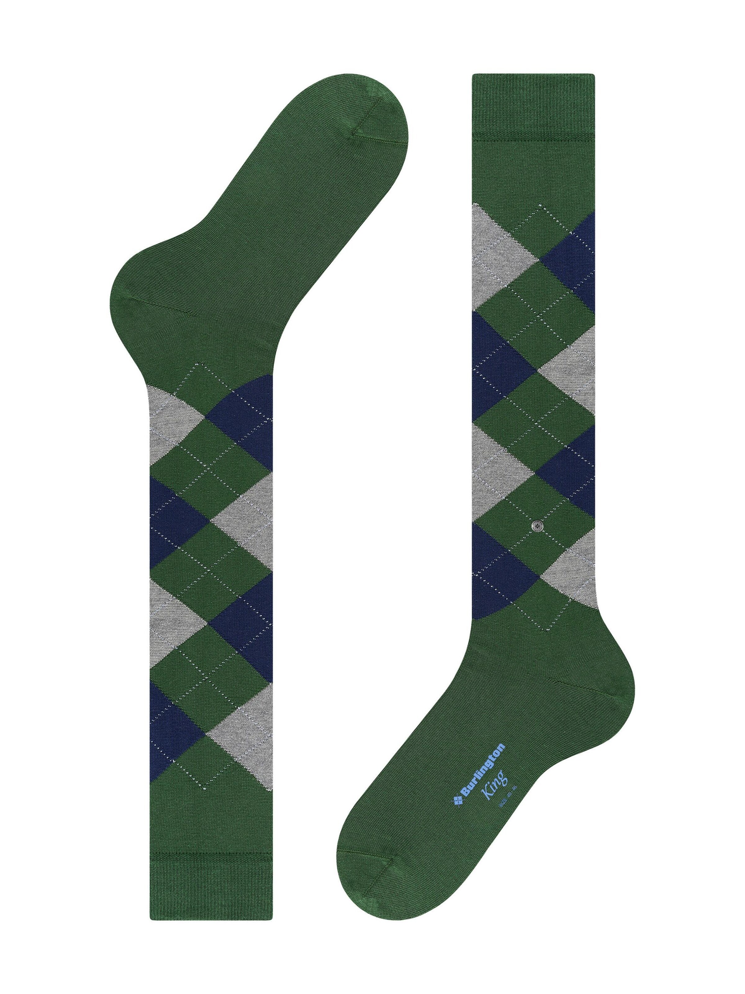 BURLINGTON Knee High Socks 'King' in Green
