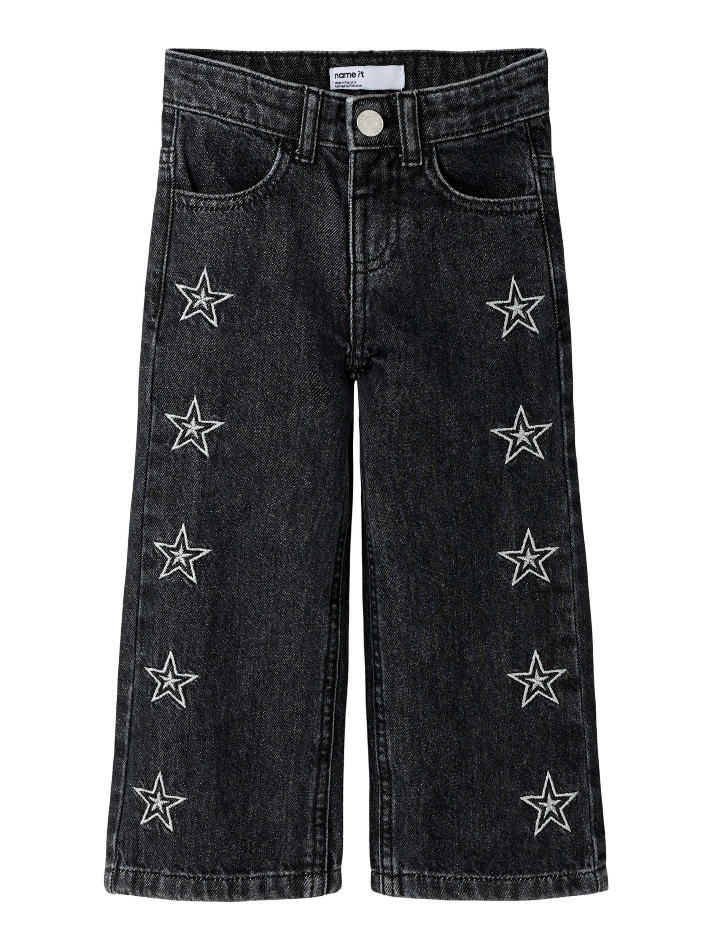 NAME IT - Pierna ancha Vaquero en gris: frente