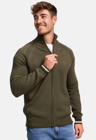 INDICODE JEANS Knit Cardigan 'Arutemia' in Green