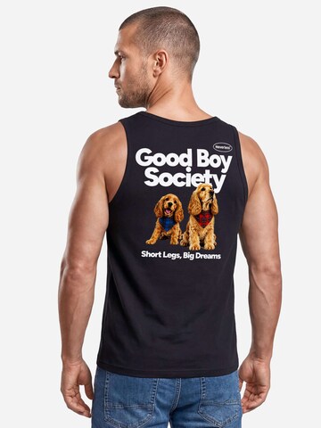 Neverless Shirt 'Good Boy Society' in Black