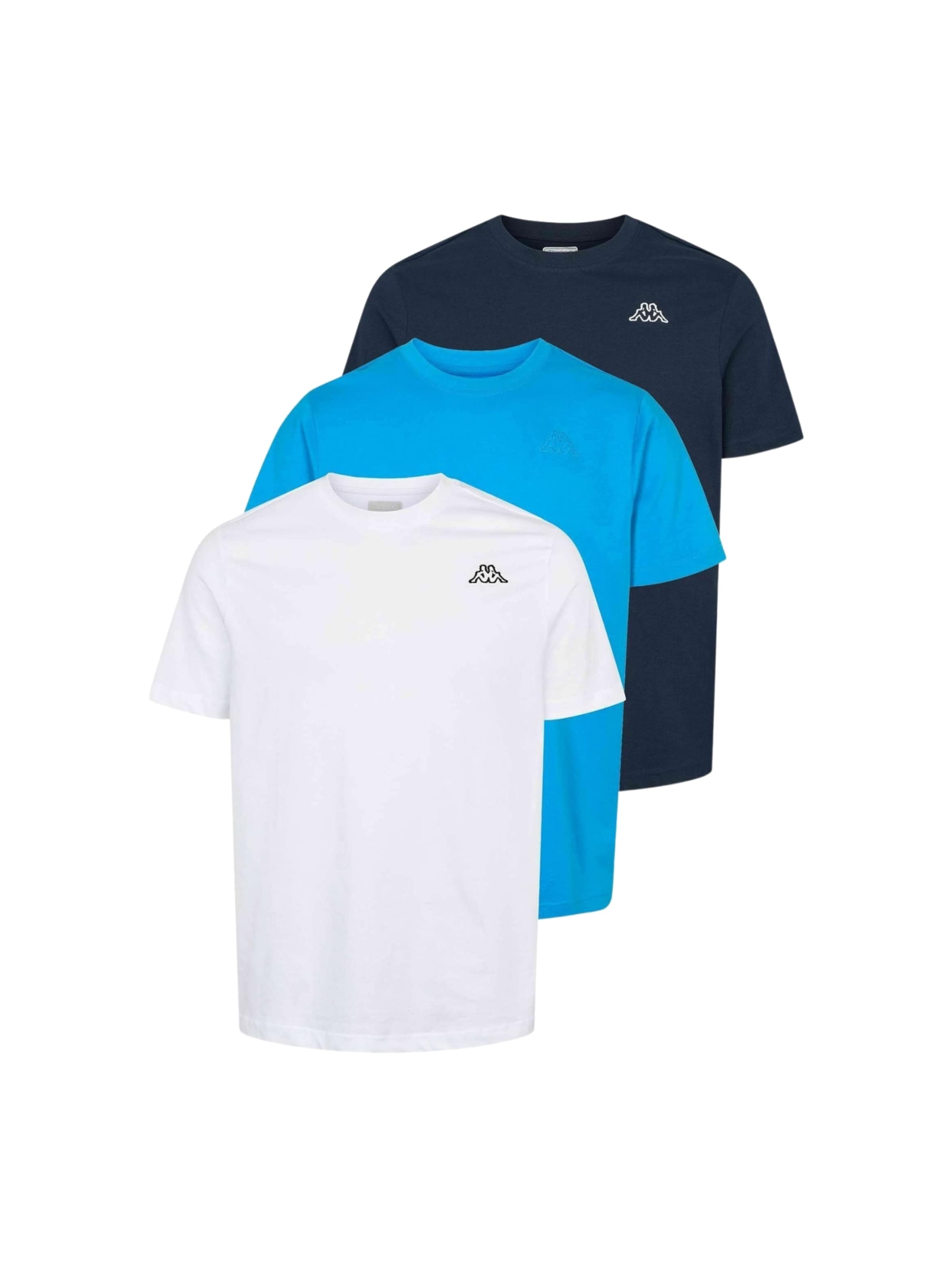 KAPPA Regular Fit Skjorte ' KMLogo Cafers ' i hvid: forside