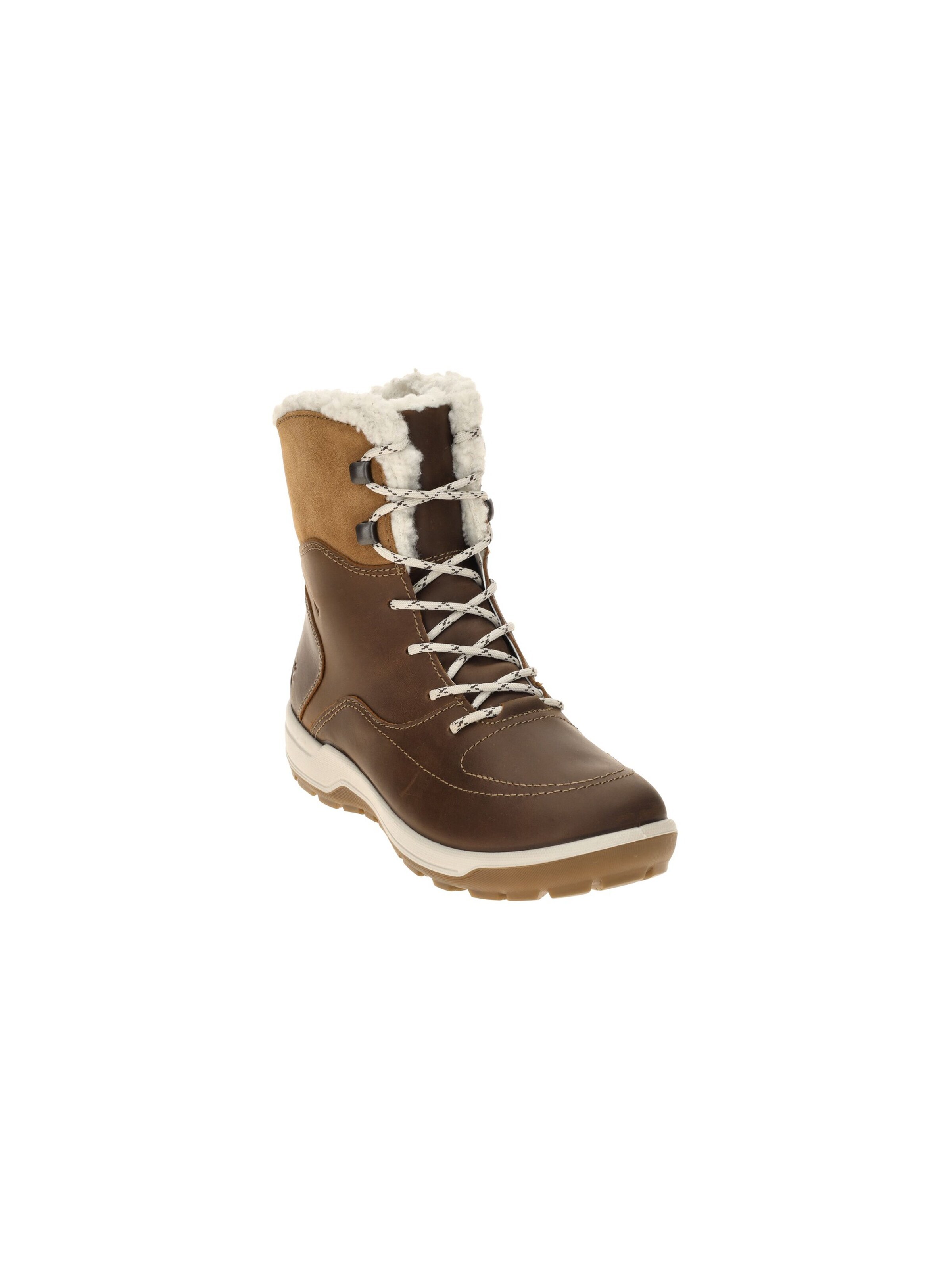 ECCO Boots 'Ecco Trace Stiefel Winter Schnür Boots braun camel Warmfutter'‌‌‌‌ in Braun