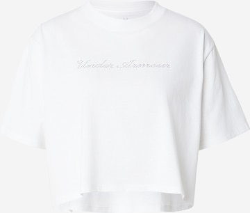 UNDER ARMOUR Funktionsshirt 'Wordmark' in Weiß: Vorderseite