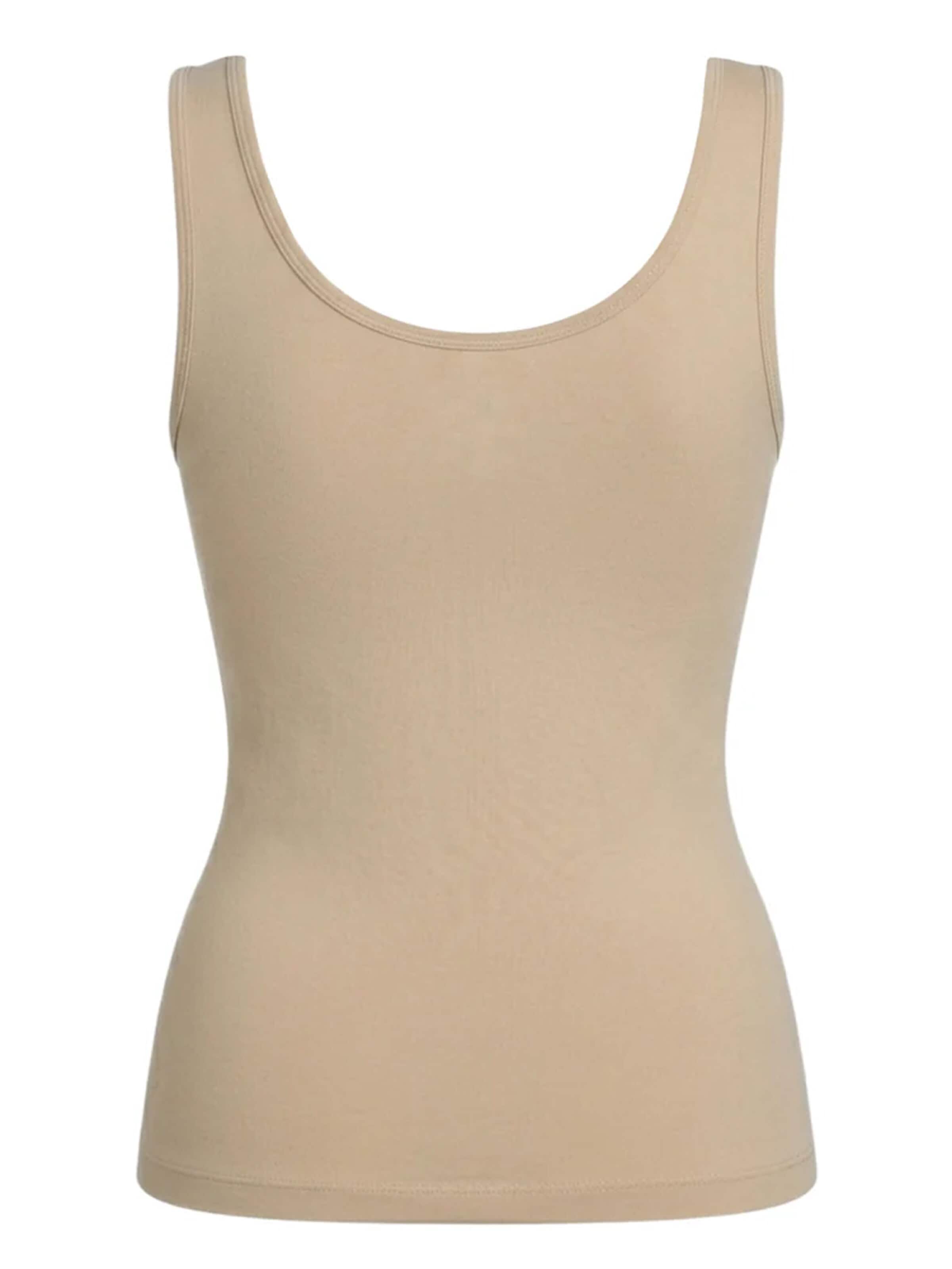 Shapetape Onderhemd 'Corrigerend Topje met Brede Bandjes' in Beige
