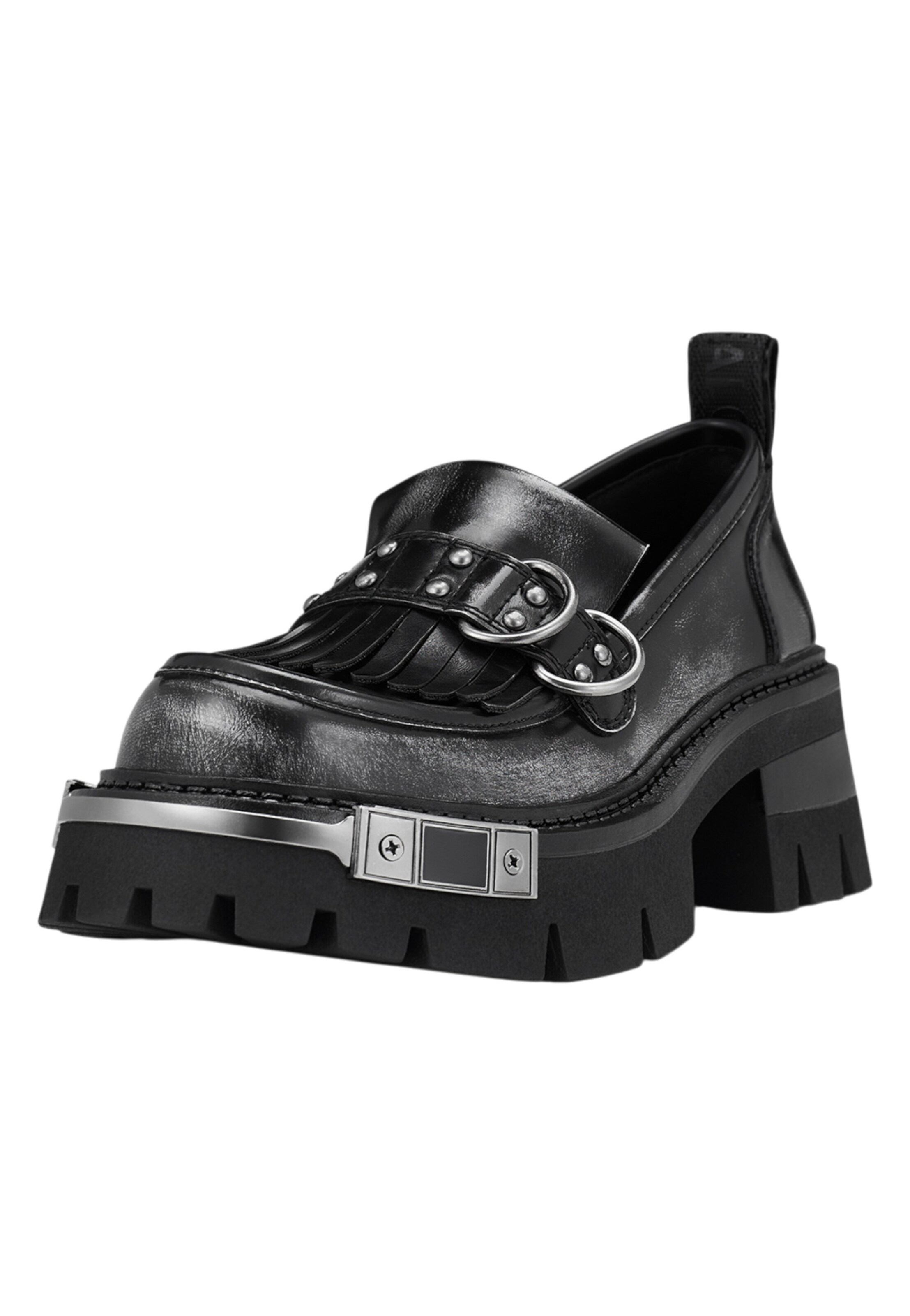 Mocassin 'Soraya' BUFFALO en noir : devant