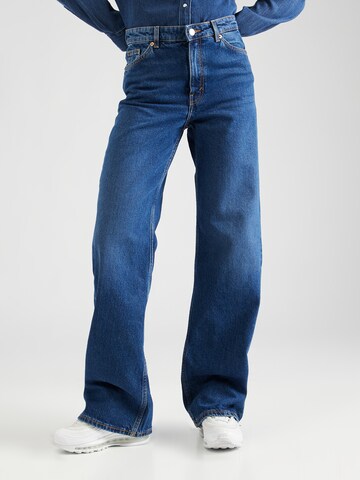 Monki Wide leg Jeans in Blue: front