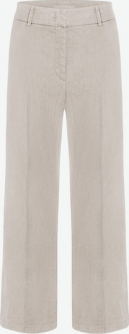 Cambio Wide leg Pleated Pants 'California' in Beige: front