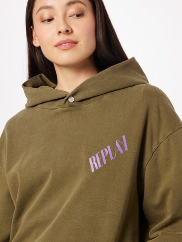 REPLAY Sweatshirt in Groen