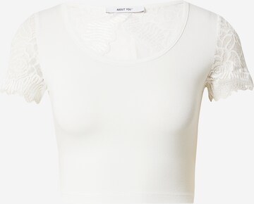 ABOUT YOU T-shirt 'Eileen' i vit: framsida