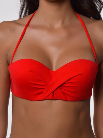 Bandeau Bikini 'Iris' Bikinville en rouge