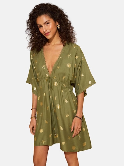 love & roses Strandkleid in gold / oliv, Produktansicht