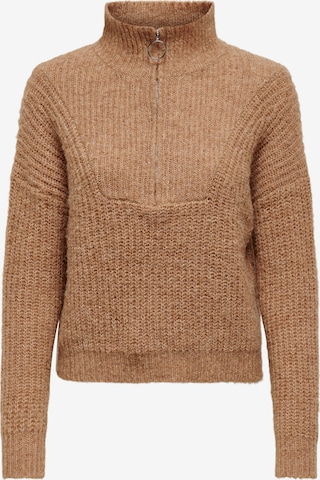 ONLY Sweater 'Emily' in Brown: front