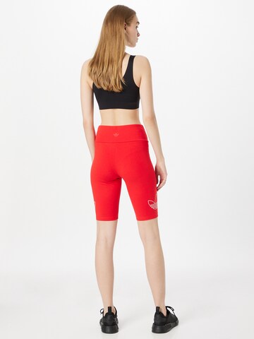 Skinny Leggings 'Bike' di ADIDAS ORIGINALS in rosso