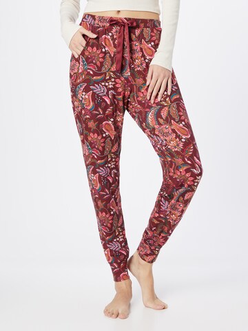 Hunkemöller Pajama Pants in Red: front