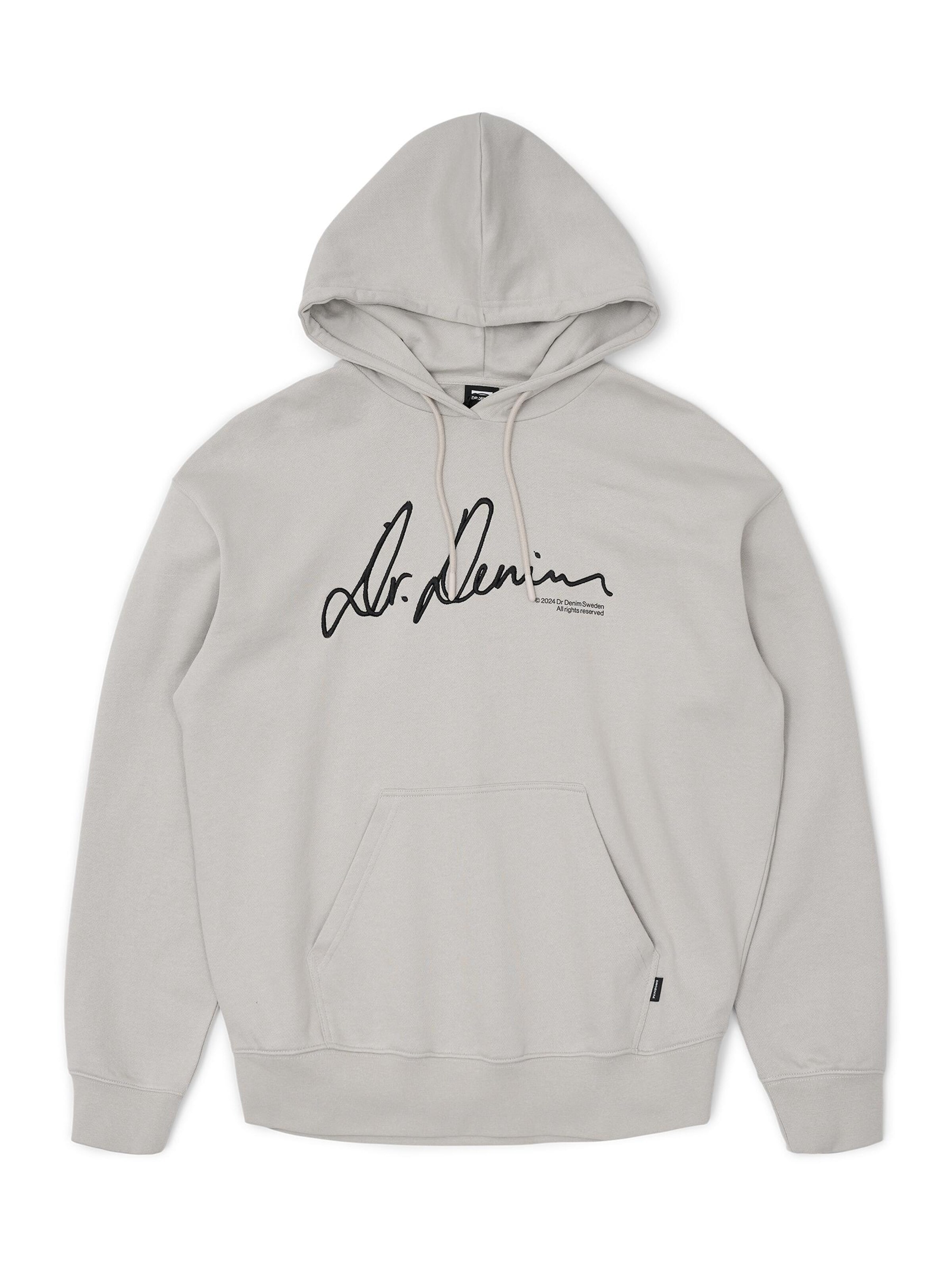 Dr. Denim Sweatshirt 'Damien Hoodie'‌‌‌‌‌‌‌ in Grau: Vorderseite