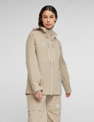 MAMMUT Outdoor Jacket 'Stoney' in Beige: front