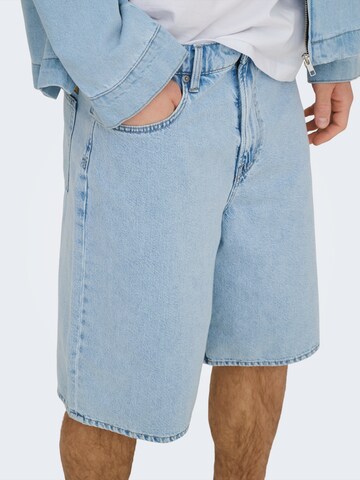 Wide leg Jeans 'ONSREMI' di Only & Sons in blu